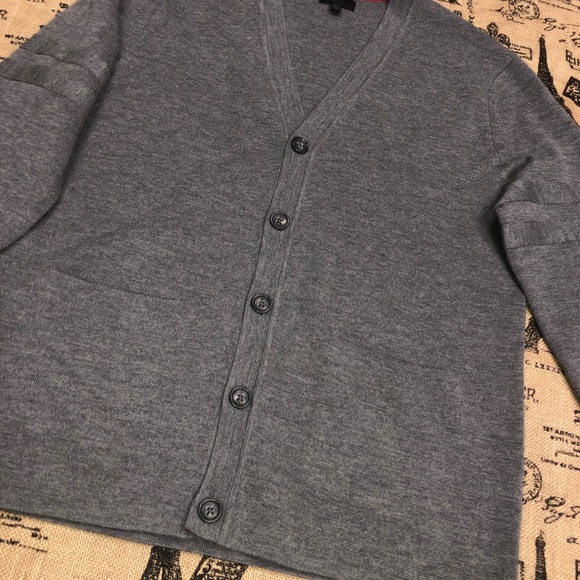 Banana Republic NWOT! Grey V Neck Button Down  Pockets Cardigan Sweater - Picture 5 of 13